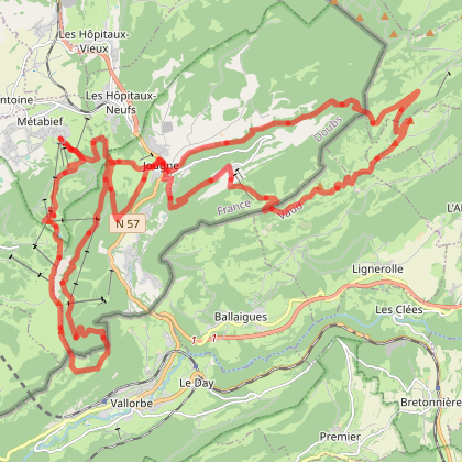 Trail - Suchet - Mont d'Or - parcours noir