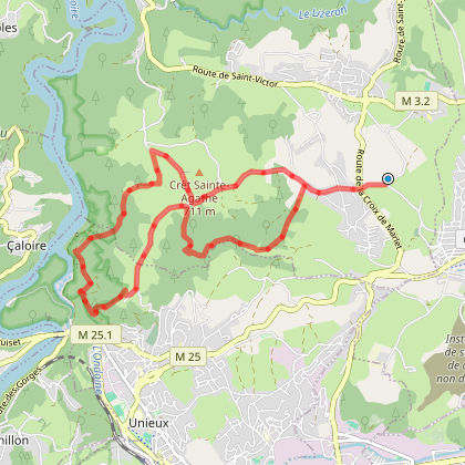 Parcours marche - Le Buisson - Saint-etienne
