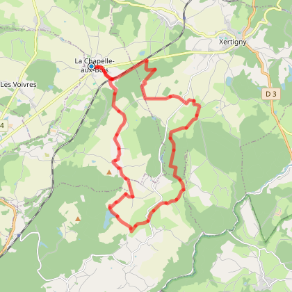 Parcours Vtt CIRCUIT VTT N19 LE MOULIN ROUGE La Chapelle Aux Bois