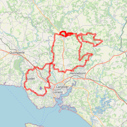 Parcours V Lo Classic Lorient Agglom Ration 2 Septembre 2023 Plouay   Carte 