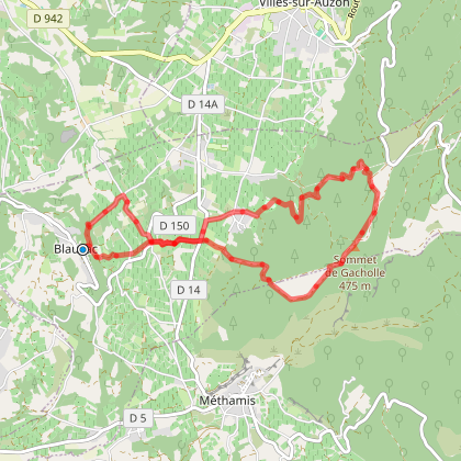 Parcours marche Blauvac Blauvac