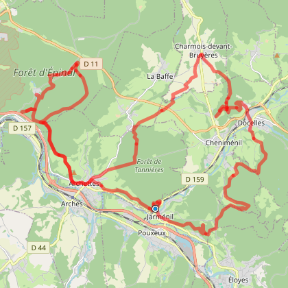 Parcours vtt Jarménil Jarmenil