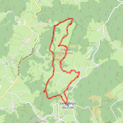 Parcours marche Saint Régis du Coin plaisir Saintregisducoin