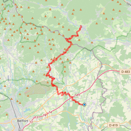 Parcours marche 2 Fontaine/Masevaux Fontaine
