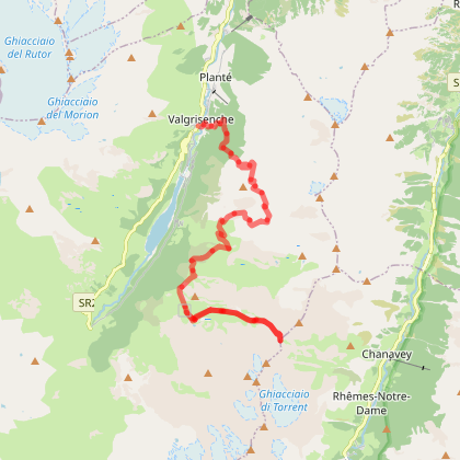 Parcours Marche Tour Du Ruitor J Tignes