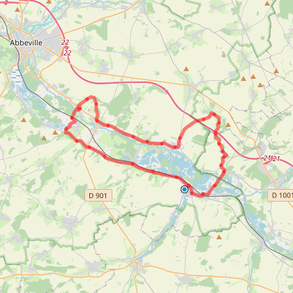 Parcours Vélo Route - Chés Intailles (Boucle B) - Longpre-les-corps-saints