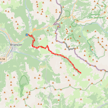 A saute frontière entre Modane et Menton : La Vachette Les Fonts de Cervières