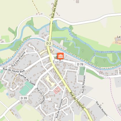 Le bourg d'Evran
