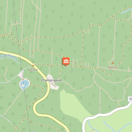 Pupitre pédagogique sur la vie sous la terre