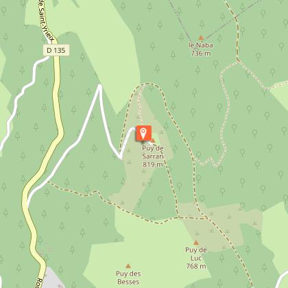Table d'orientation du Puy de Sarran