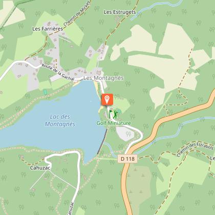 Picnic area Montagnès lake