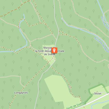 Interpretation tablet in the forest of Sivens