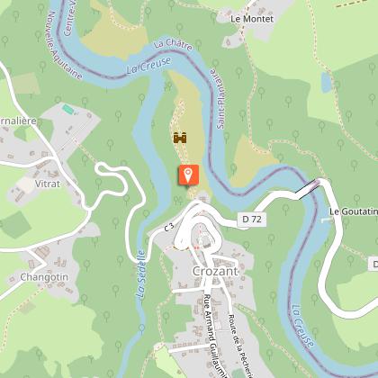 L'ancienne forteresse médiévale de Crozant