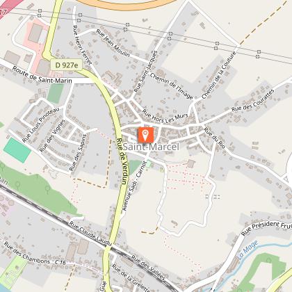 Eglise médiévale et village médiéval de Saint-Marcel