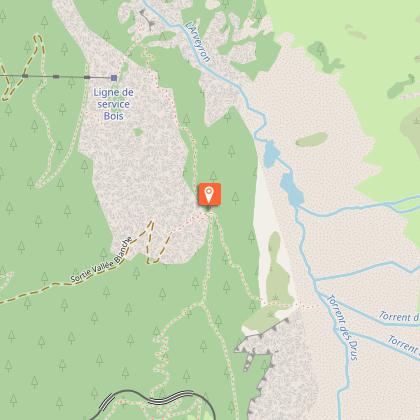 Night in a bubble in mountains