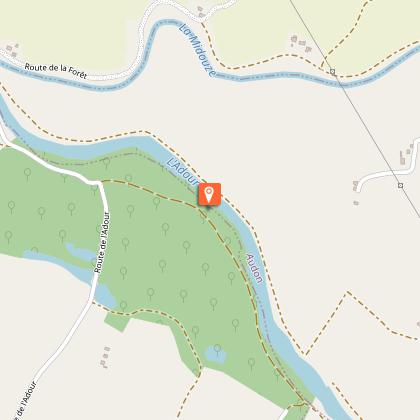 Parcours carpe de nuit de l'Adour à Onard