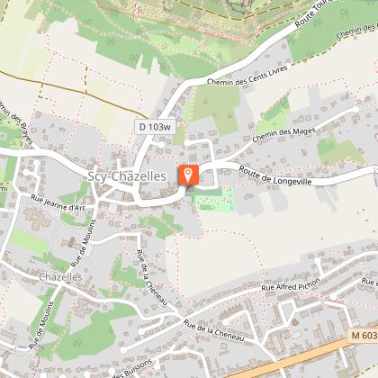 Stained glass windows in Saint-Rémi's Church