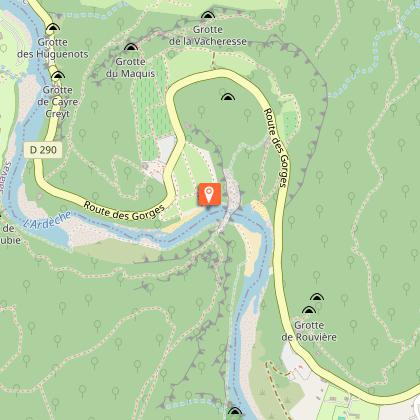 Beach at the Pont d'Arc