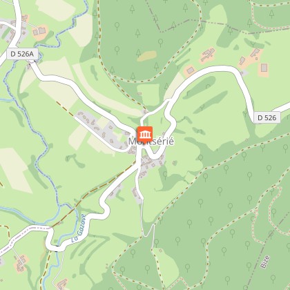 Eglise de Montsérié et vitrine musée