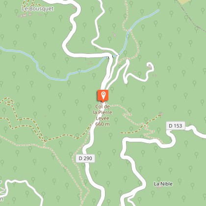 Le col de Pierre plantée Parcours marche Saintromandecodieres