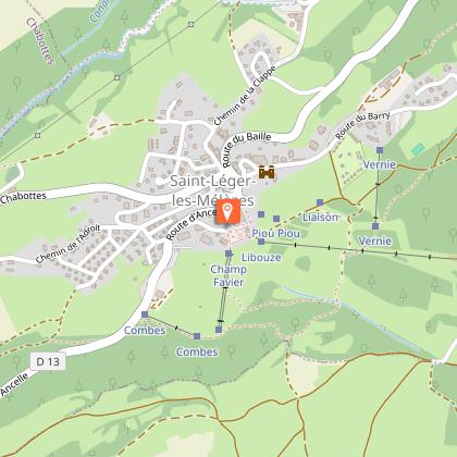 Station-village de St Léger-les-Mélèzes