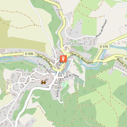 The village and gardens of Champeix