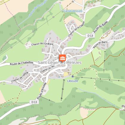 Le village de Saint-Léger-les-Mélèzes