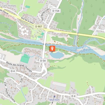 Lac Bleu beach with lifeguard