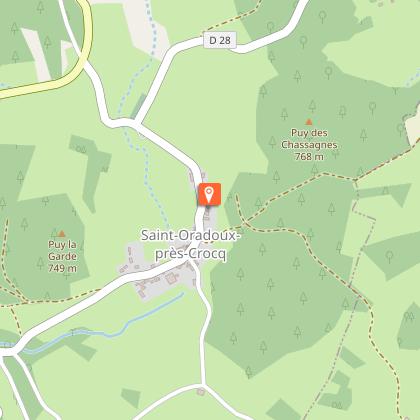 St-Oradoux-près-Crocq : Aire de pique-nique