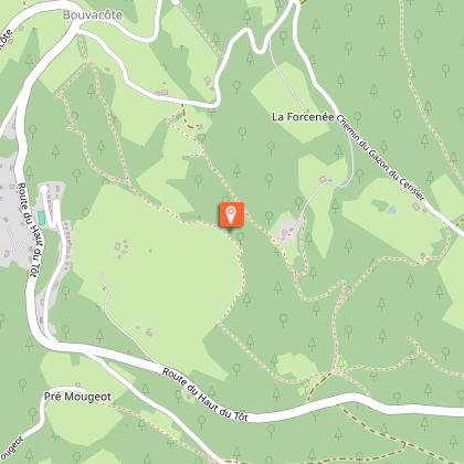 Orientation table overlooking Le Tholy