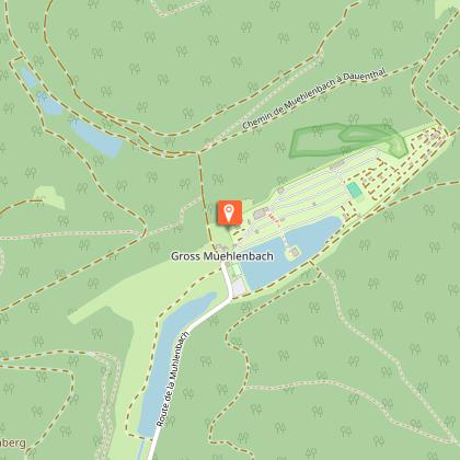 Motorhome service area at the Muhlenbach campsite