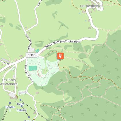 Orienteering course in Plans d'Hotonnes