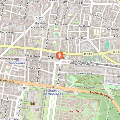 Heritage panel:  the town hall of Vincennes