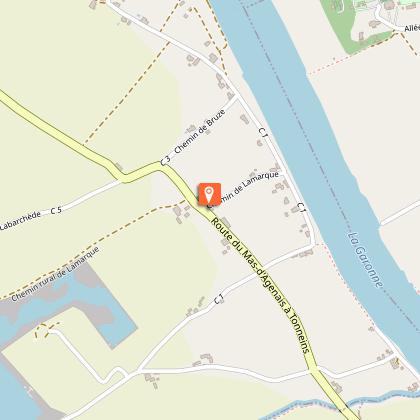 Eglise  Saint-Etienne de Lamarque à Lagruère