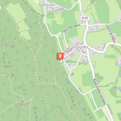 Reception area for mobil homes Caveau Bugiste in Vongnes