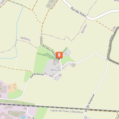 La ferme Montaigne-Carette et la chapelle Notre-Dame de Lourdes.