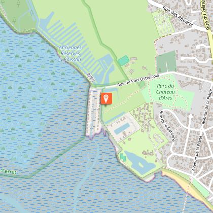 Aire de services vélo - chemin des Lapins et port ostréicole