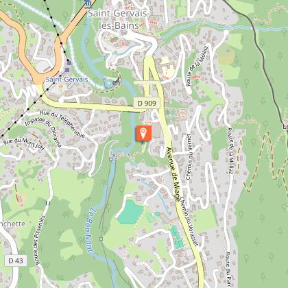 Camper service area at the ice rink parking lot