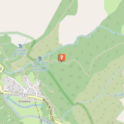 The viewpoint over La Chalp hamlet and the valley.