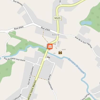 Le rocher artificiel du parc du château d'Attre