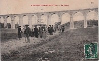 Carte postale ancienne montrant la Viaduc d'Arzac