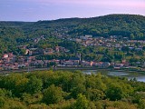 Vue sur Sierck-les-Bains depuis le Stromberg