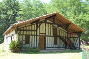 Maison landaise à colombages