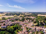 Vue du ciel d'Aubeterre