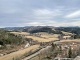 Vue sur la commune de Luc et le département de l'Ardèche