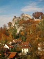 Vue sur le château de Ferrette