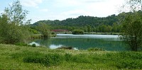 Vue sur le lac de Laroin - le lac