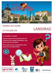 Les Pistes de Robin : grand jeu dans le village de Landiras