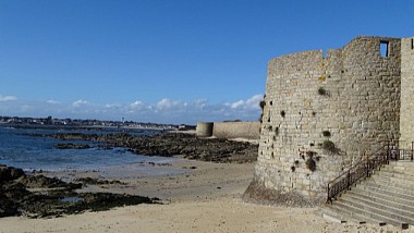 Port-Louis - From the top of the ramparts to the small sea of Gâvres