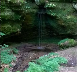 Around the waterfalls and the ossuary of Schorbach
